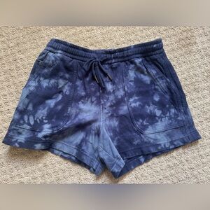 Athleta Farallon Tie Dye Shorts Blue XS